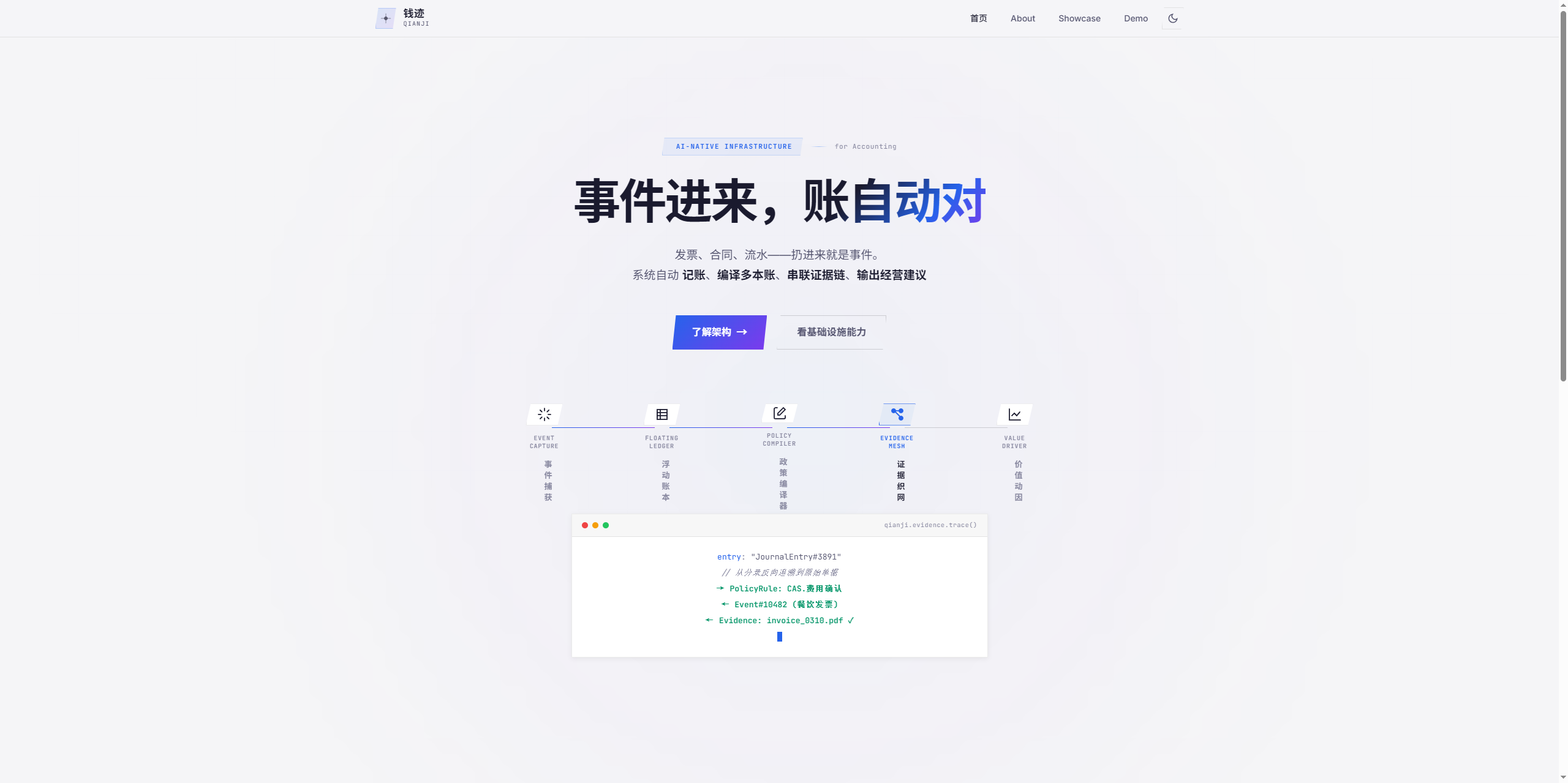账面首页截图